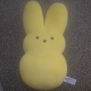 Peeps Yellow Bunny Plush Pillow